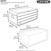 image:imageLIFETIME 136Gallon Modern Deck Box Outdoor Storage Container WeatherResistant UVProtected Lockable Lid