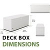 image:imageLIFETIME 60012 Extra Large Deck Box 130 Gallon Desert SandBrownArctic White