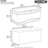 image:imageLIFETIME 60012 Extra Large Deck Box 130 Gallon Desert SandBrownArctic White