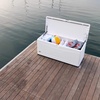 image:imageLIFETIME 60012 Extra Large Deck Box 130 Gallon Desert SandBrownArctic White