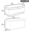 image:imageLIFETIME 60012 Extra Large Deck Box 130 Gallon Desert SandBrownDesert Sand