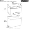 image:imageLIFETIME 60012 Extra Large Deck Box 130 Gallon Desert SandBrownDesert SandBrown