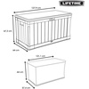 image:imageLIFETIME 60012 Extra Large Deck Box 130 Gallon Desert SandBrownDesert SandBrown