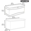 image:imageLIFETIME 60012 Extra Large Deck Box 130 Gallon Desert SandBrownGray