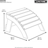 image:imageLIFETIME 60245 Adirondack Ottoman Brown