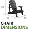 image:imageLIFETIME Faux Wood Adirondack ChairBlack