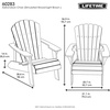 image:imageLIFETIME Faux Wood Adirondack ChairLight Brown