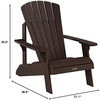 image:imageLIFETIME Faux Wood Adirondack ChairRustic Brown