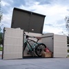 image:imageLIFETIME Large Horizontal Outdoor Deck Storage Box Lockable SpringHinge Lid 561 Gallon CapacityStorage Box