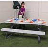 image:imageLifetime 22123 Folding Picnic Table 6 Feet Hunter GreenWhite Granite
