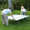 image:imageLifetime 22123 Folding Picnic Table 6 Feet Hunter GreenWhite Granite