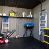 image:imageLifetime 83 x 83 Ft Modern Outdoor Storage Shed with Clerestory Windows UVProtected Polyethylene Steel Reinforced Lockable Doors Adjustable Shelf and Wall Hooks Gray