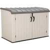image:imageLIFETIME Large Horizontal Outdoor Deck Storage Box Lockable SpringHinge Lid 561 Gallon CapacityStorage Box