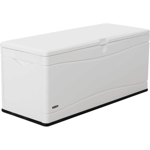 image:imageLIFETIME 60012 Extra Large Deck Box 130 Gallon Desert SandBrownArctic White